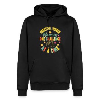 Peer Support Specialist PSS - Männer Premium Bio Hoodie - Schwarz - Vorne - Nico (187cm)