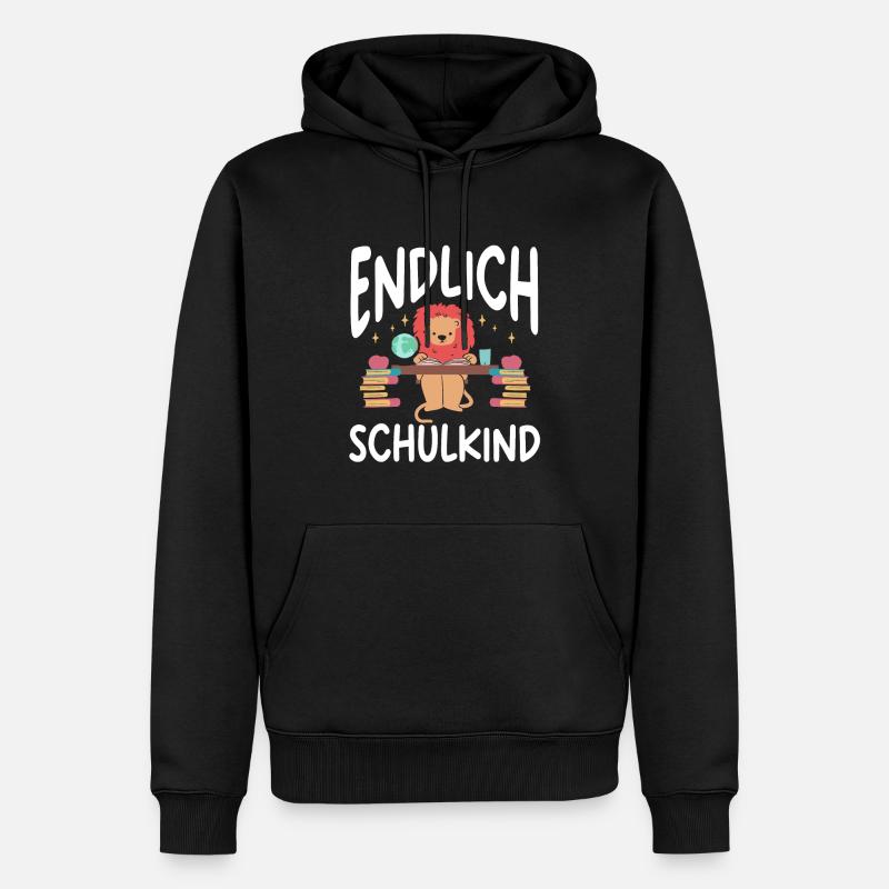 School 1. Grade - Männer Premium Bio Hoodie - Schwarz