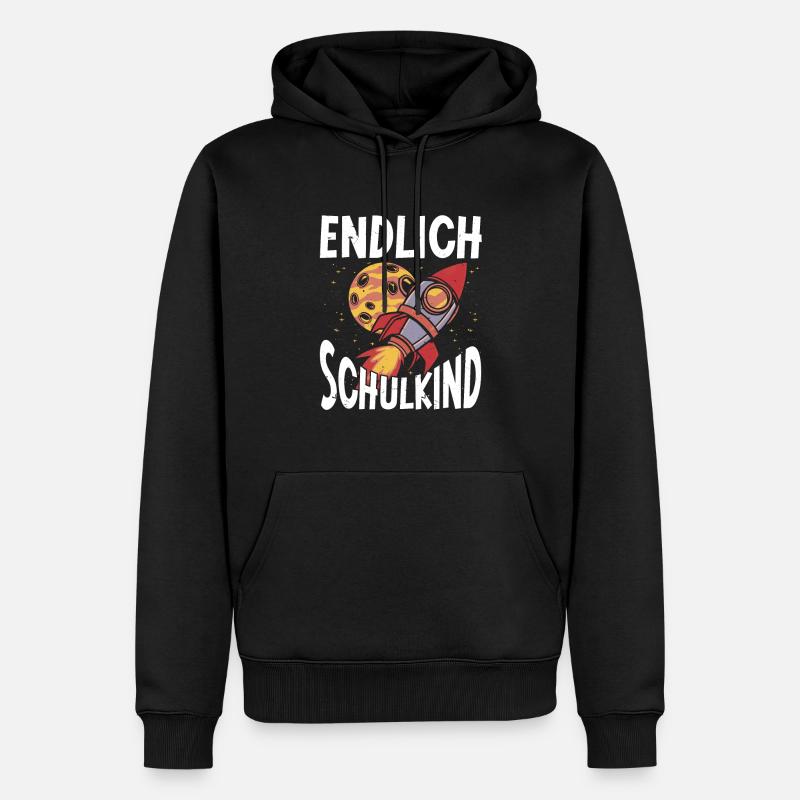 School 1. Grade - Männer Premium Bio Hoodie - Schwarz