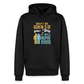 Peer Support Specialist PSS - Männer Premium Bio Hoodie - Schwarz - Vorne - Nico (187cm)
