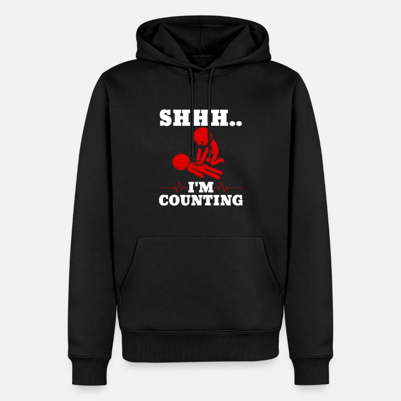 Instructeur de RCR - Sweat à capuche Premium bio Homme - noir