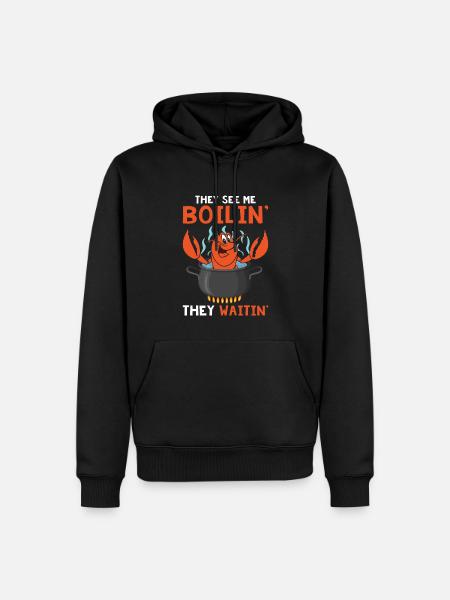 Crawfish Hot Tub - Männer Premium Bio Hoodie - Schwarz