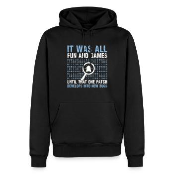 Programmeur informatique Programmation informatique - Sweat à capuche Premium bio Homme - noir - Devant - Nico (187cm)