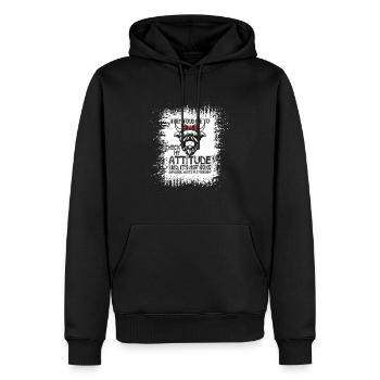 Highland Cow Heifer - Männer Premium Bio Hoodie - Schwarz - Vorne - Nico (187cm)