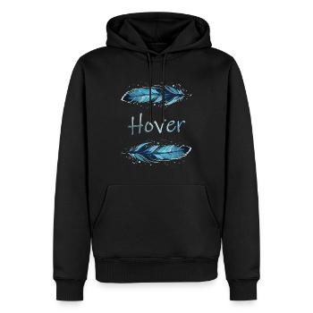 Flotter - Sweat à capuche Premium bio Homme - noir - Devant - Nico (187cm)