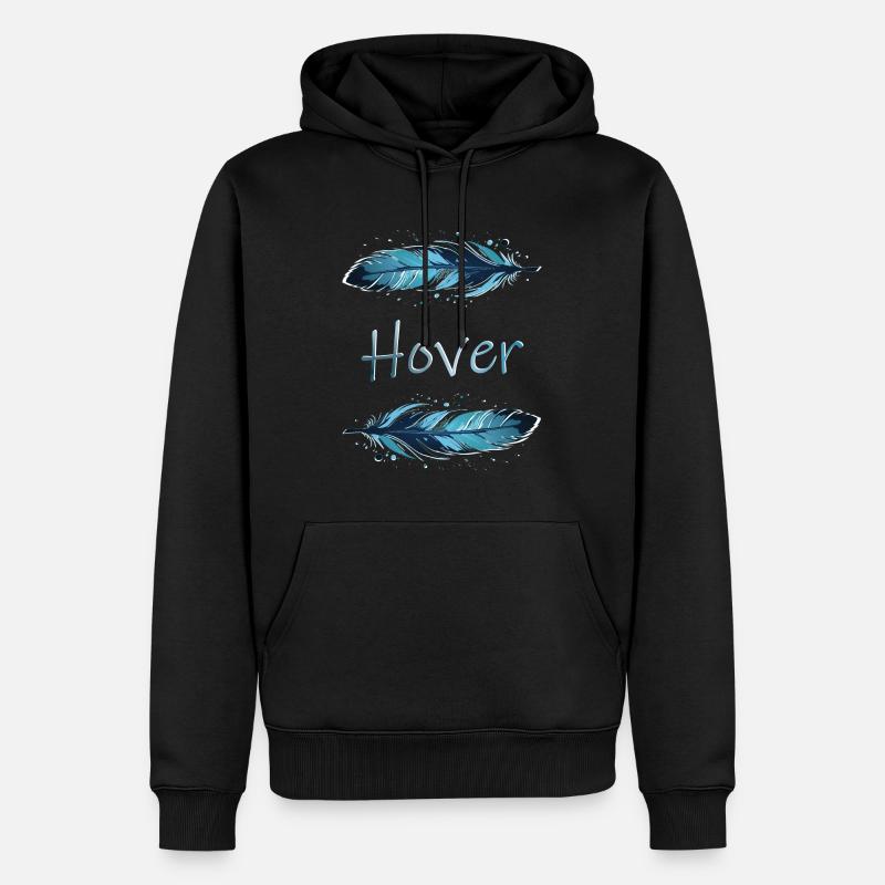 Hover - Männer Premium Bio Hoodie - Schwarz
