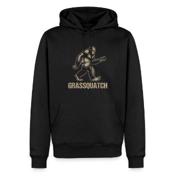 Bluegrass Banjo - Männer Premium Bio Hoodie - Schwarz - Vorne - Nico (187cm)