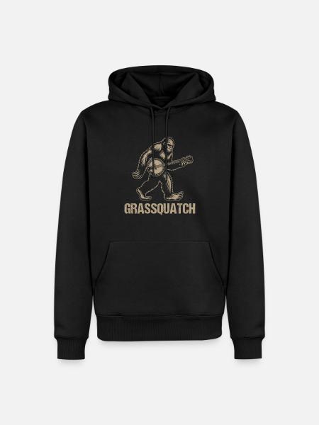 Bluegrass Banjo - Männer Premium Bio Hoodie - Schwarz