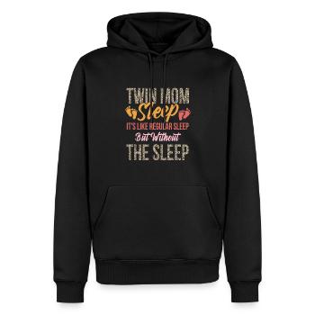 Twin mom mama mother - Männer Premium Bio Hoodie - Schwarz - Vorne - Nico (187cm)