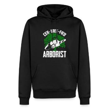 Arborist Tree trimmer - Männer Premium Bio Hoodie - Schwarz - Vorne - Nico (187cm)