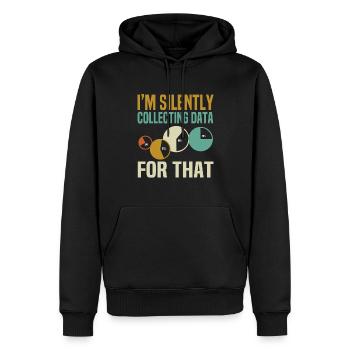 Data Scientist - Men’s Premium Organic Hoodie - black - Front - Nico (187cm)