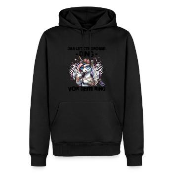 Enterrement de vie de garçon Mariée Enterrement de vie de jeune fille Grondement de femmes - Sweat à capuche Premium bio Homme - noir - Devant - Nico (187cm)