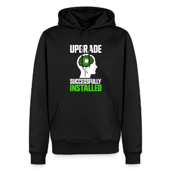 Survivant d’une chirurgie cérébrale - Sweat à capuche Premium bio Homme - noir - Devant - Nico (187cm)