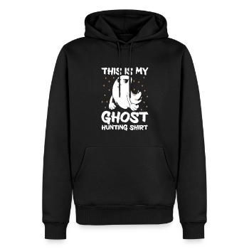 This Is My Ghost Hunting Shirt Paranormal Hunter - Männer Premium Bio Hoodie - Schwarz - Vorne - Nico (187cm)