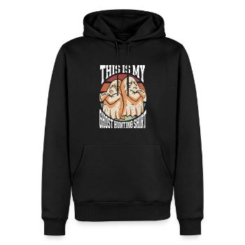 C’est ma chemise de chasse aux fantômes Chasseur paranormal - Sweat à capuche Premium bio Homme - noir - Devant - Nico (187cm)