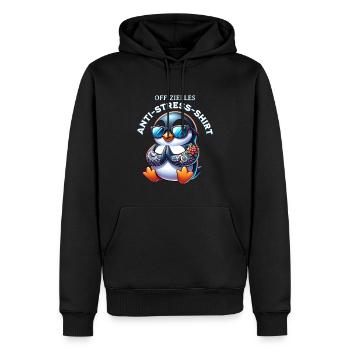 Meditieren & Yoga Offizielles Anti Stress - Männer Premium Bio Hoodie - Schwarz - Vorne - Nico (187cm)