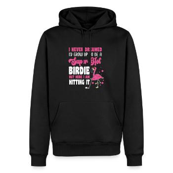 Golf Girl Golfer - Männer Premium Bio Hoodie - Schwarz - Vorne - Nico (187cm)