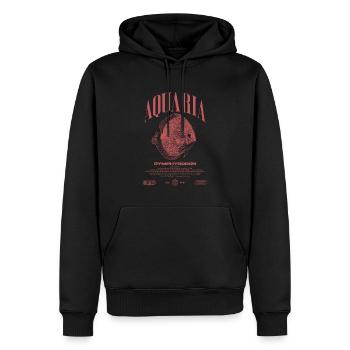 Discus Cichlidé Fish Keeper Moderne Streetwear - Sweat à capuche Premium bio Homme - noir - Devant - Nico (187cm)