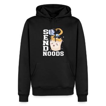 Send Noods Funny Japanese Ramen Noodle - Männer Premium Bio Hoodie - Schwarz - Vorne - Nico (187cm)