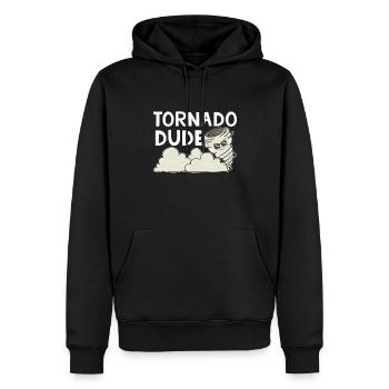 Storm chasing meteorologist tornado boy - Männer Premium Bio Hoodie - Schwarz - Vorne - Nico (187cm)