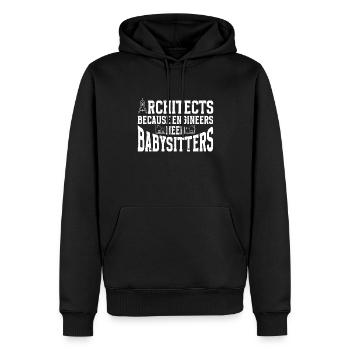 Architect Architecture - Men’s Premium Organic Hoodie - black - Front - Nico (187cm)