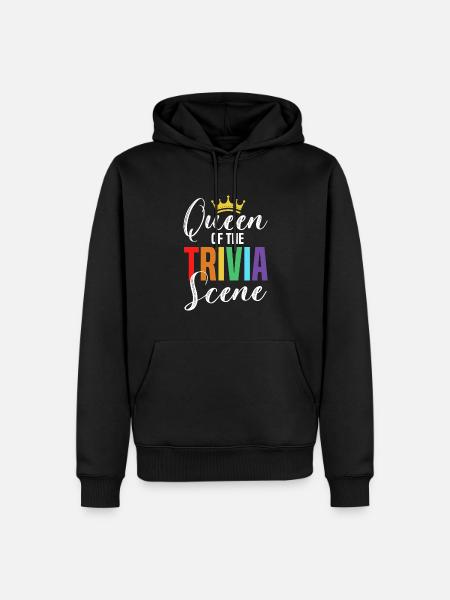 Trivia queen - Männer Premium Bio Hoodie - Schwarz