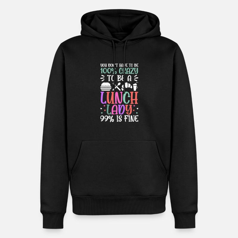 Dame du déjeuner - Sweat à capuche Premium bio Homme - noir