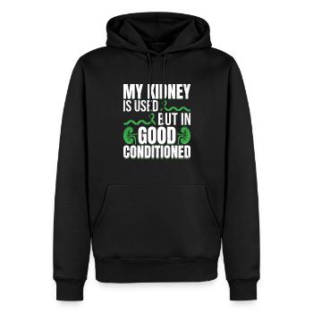 Kidney Donor - Männer Premium Bio Hoodie - Schwarz - Vorne - Nico (187cm)