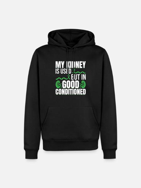 Kidney Donor - Männer Premium Bio Hoodie - Schwarz
