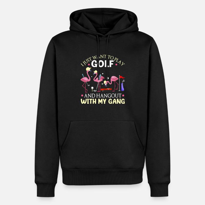 Golf Golfeuse - Sweat à capuche Premium bio Homme - noir