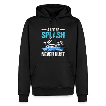 Bellyflop Belly Flop - Männer Premium Bio Hoodie - Schwarz - Vorne - Nico (187cm)