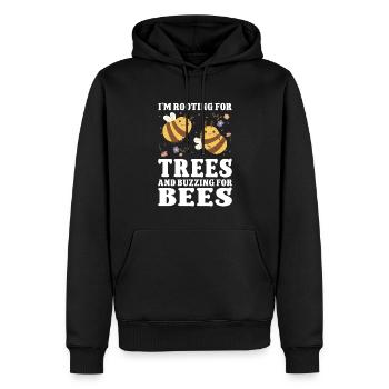 Earth Day Climate Change Awareness - Männer Premium Bio Hoodie - Schwarz - Vorne - Nico (187cm)