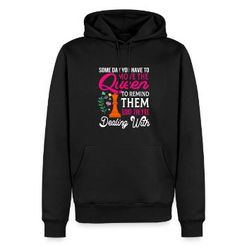 Chess Player - Männer Premium Bio Hoodie - Schwarz - Vorne - Nico (187cm)
