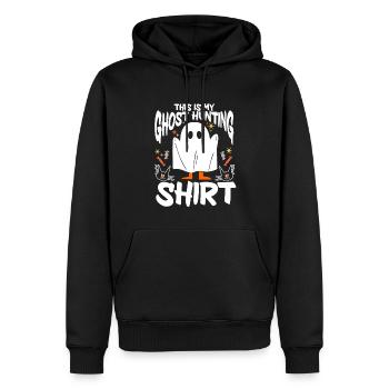 This Is My Ghost Hunting Shirt Paranormal Hunter - Männer Premium Bio Hoodie - Schwarz - Vorne - Nico (187cm)