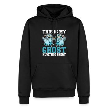 This Is My Ghost Hunting Shirt Paranormal Hunter - Männer Premium Bio Hoodie - Schwarz - Vorne - Nico (187cm)
