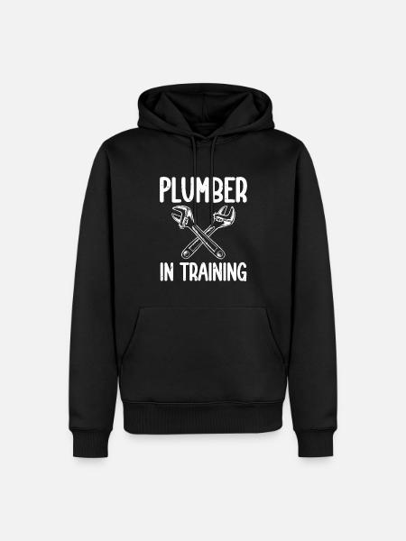 Funny I'm A Plumber - Men’s Premium Organic Hoodie - black