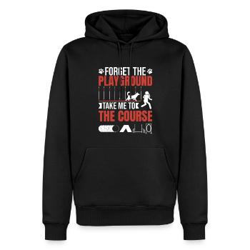 Canine Dog Agility - Männer Premium Bio Hoodie - Schwarz - Vorne - Nico (187cm)