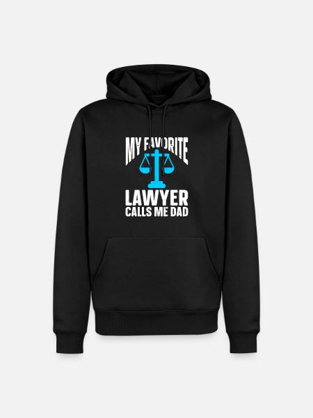 Law Lawyer - Men’s Premium Organic Hoodie - black
