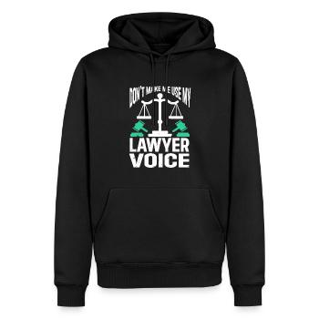 Law Lawyer - Männer Premium Bio Hoodie - Schwarz - Vorne - Nico (187cm)
