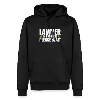 Law Lawyer - Männer Premium Bio Hoodie - Schwarz - Vorne - Nico (187cm)
