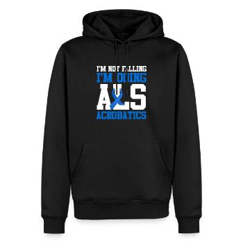 SLA Warrior Sclérose latérale amyotrophique - Sweat à capuche Premium bio Homme - noir - Devant - Nico (187cm)