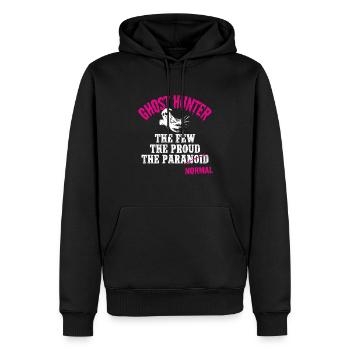 Bass Fishing Funny Fish Fisherman - Männer Premium Bio Hoodie - Schwarz - Vorne - Nico (187cm)