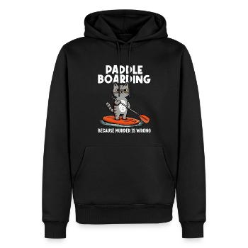 Paddleboarding Paddle Board SUP Paddleboarder - Men’s Premium Organic Hoodie - black - Front - Nico (187cm)