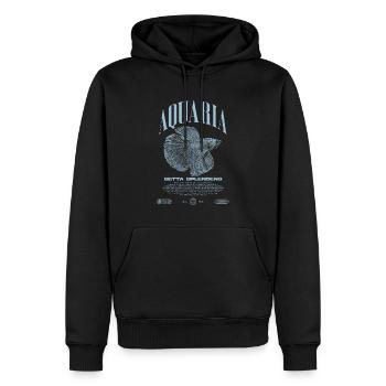 Betta Fish Keeper Streetwear moderne - Sweat à capuche Premium bio Homme - noir - Devant - Nico (187cm)