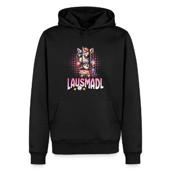 Tracht Damen Outfit Dirndl Ersatz Lausmadl - Sweat à capuche Premium bio Homme - noir - Devant - Nico (187cm)