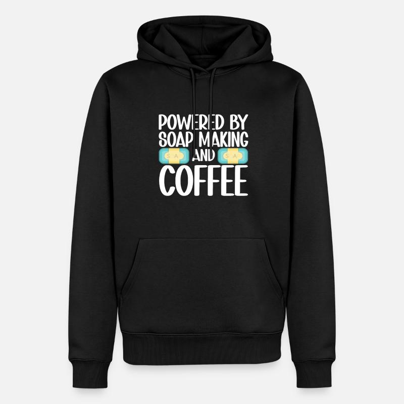 Soap Making Soap Maker - Men’s Premium Organic Hoodie - black