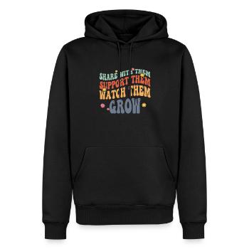 Peer Support Specialist PSS - Männer Premium Bio Hoodie - Schwarz - Vorne - Nico (187cm)