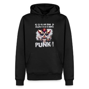 Mir Egal - Schmeiss alles hin werd Punk Punkrock - Männer Premium Bio Hoodie - Schwarz - Vorne - Nico (187cm)