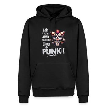 Mir Egal - Schmeiss alles hin werd Punk Punkrock - Männer Premium Bio Hoodie - Schwarz - Vorne - Nico (187cm)