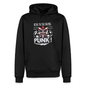 Mir Egal - Schmeiss alles hin werd Punk Punkrock - Männer Premium Bio Hoodie - Schwarz - Vorne - Nico (187cm)